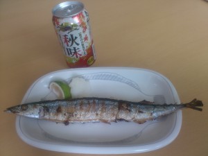 ㈰サンマとビール